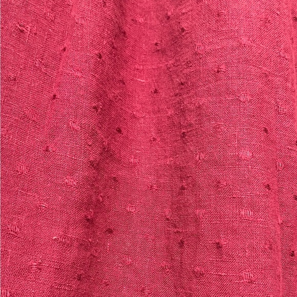 Flax Deep Raspberry Skirt Plus 3G Linen - Picture 3 of 4